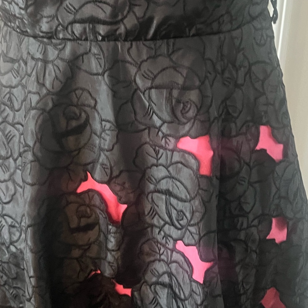 Betsey Johnson Vintage Y2K Black Evening Dress with Pink Lining - Picture 7 of 15